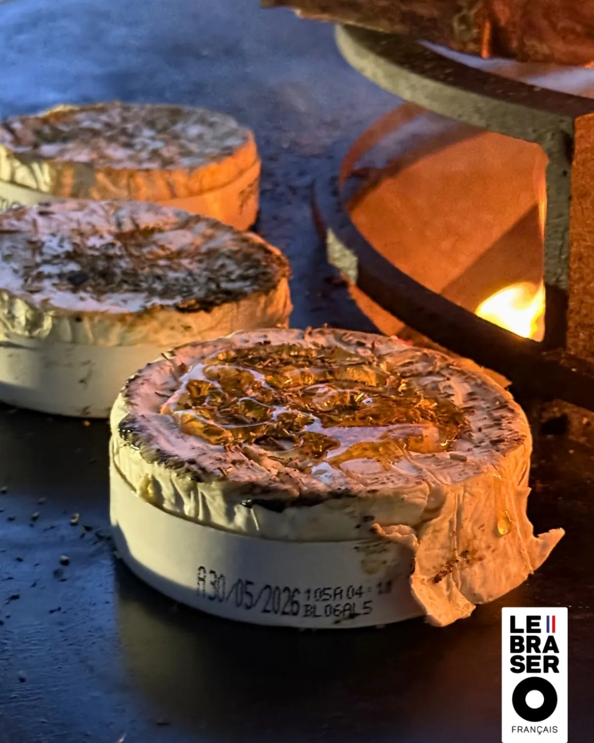Camembert rôti au miel