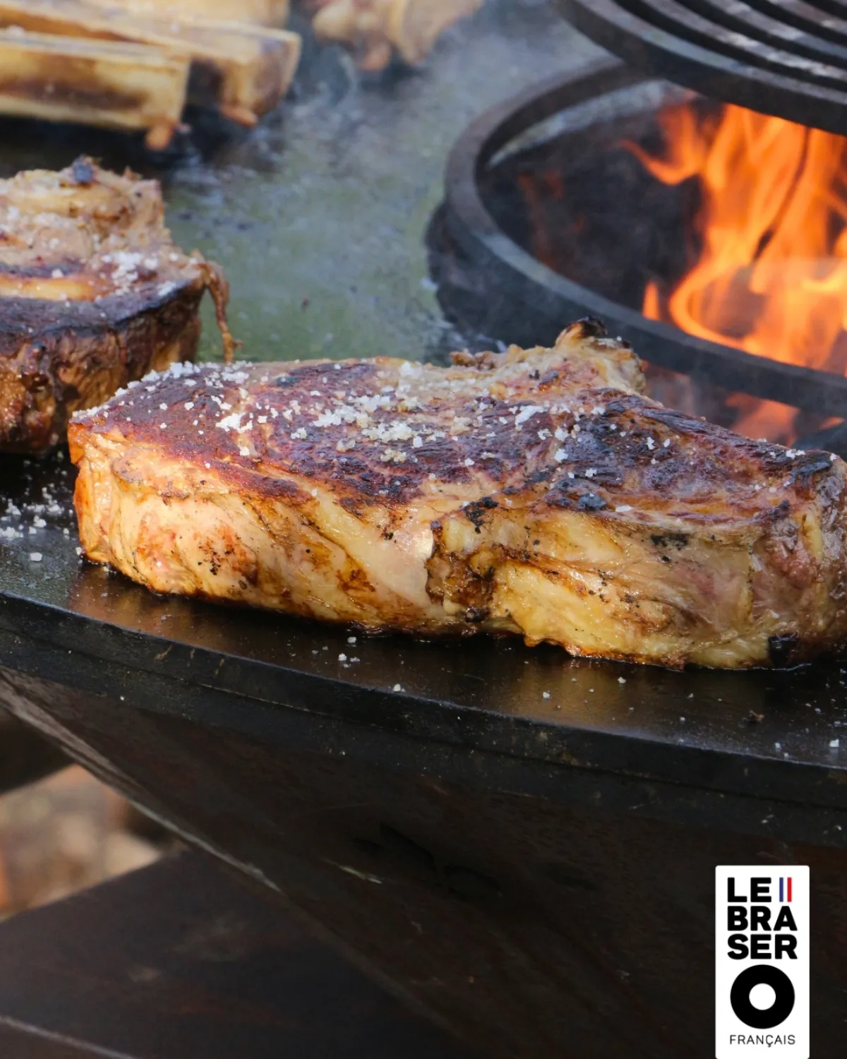 Côte de bœuf au gros sel